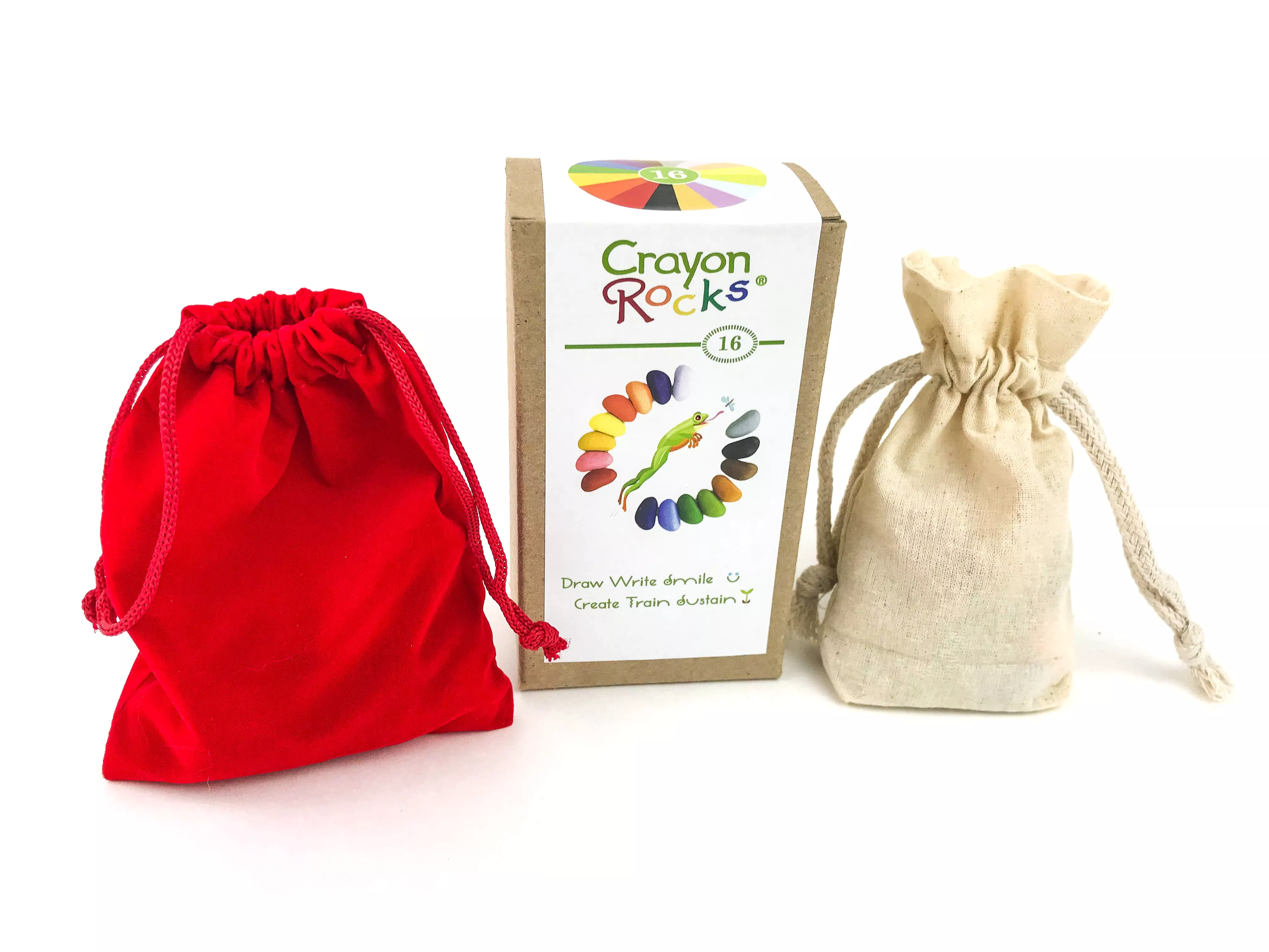 16 Crayon Rocks Colors in a Bag - Made in USA