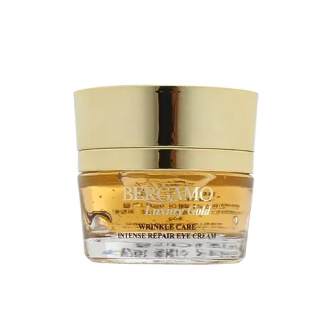 2 Pieces BERGAMO Luxury Gold Wrinkles Care Intensive Repair Eye Creams Fine Lines Skin