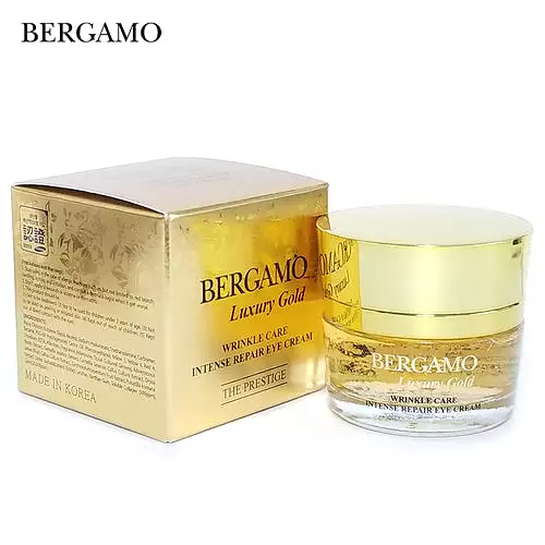 2 Pieces BERGAMO Luxury Gold Wrinkles Care Intensive Repair Eye Creams Fine Lines Skin