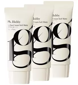 3 Pieces Ph. Hubby 1g Soft Matte Sun Creams Tube Type Whitening SPF50+ PA++++ 50ml No White Cast Facial Sunscreens Skincare Sunb