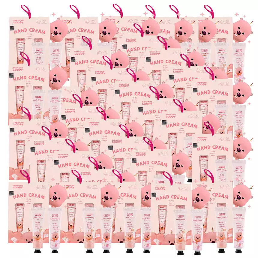 30 SET Zanmang Loopy Character Hand Creams Cute Small Gifts 30ml 2 pieces Peach Cherry Blossom Scent