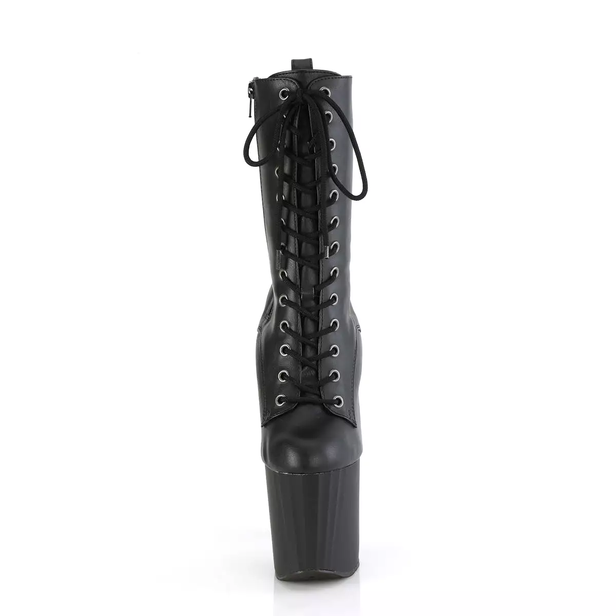 7 Inch Heel ENCHANT-1040 Black Pu