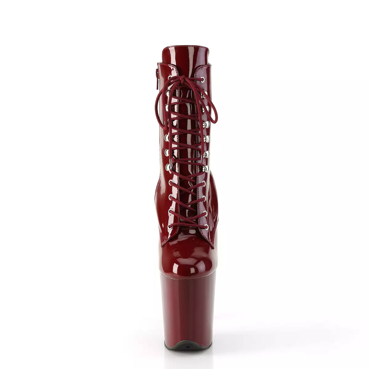 8 Inch Heel FLAMINGO-1020 Burgundy Patent