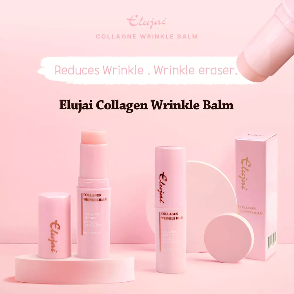 8 Pieces ELUJAI Collagen Wrinkle Balms 10g Dry Skincare Moisture Anti Wrinkles Hyaluronic Acid Elasticity