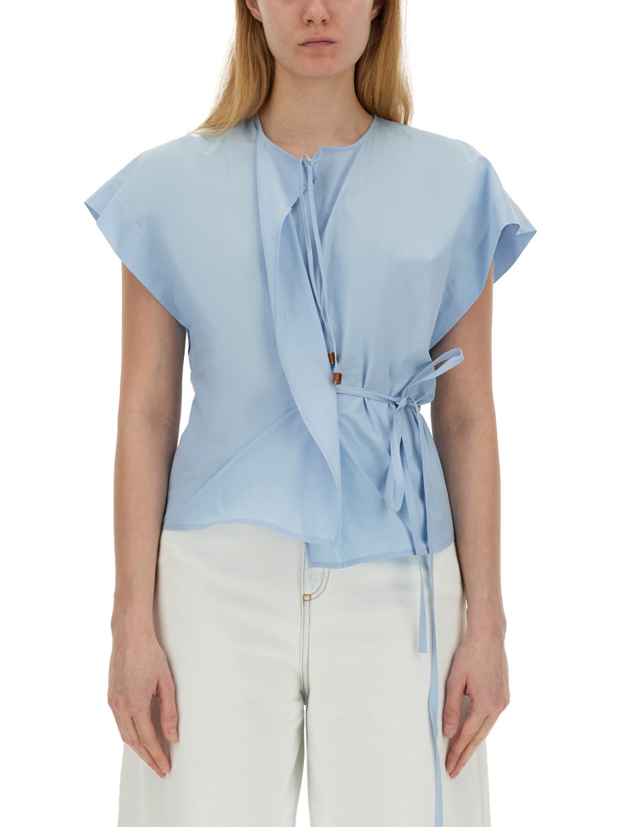 ALYSI      BLUSA IN POPELINE DI COTONE