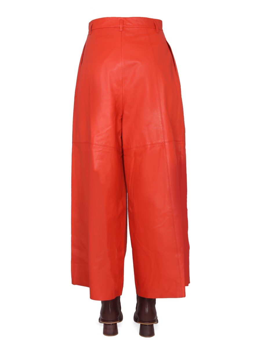 ALYSI      PANTALONE AMPIO IN PELLE