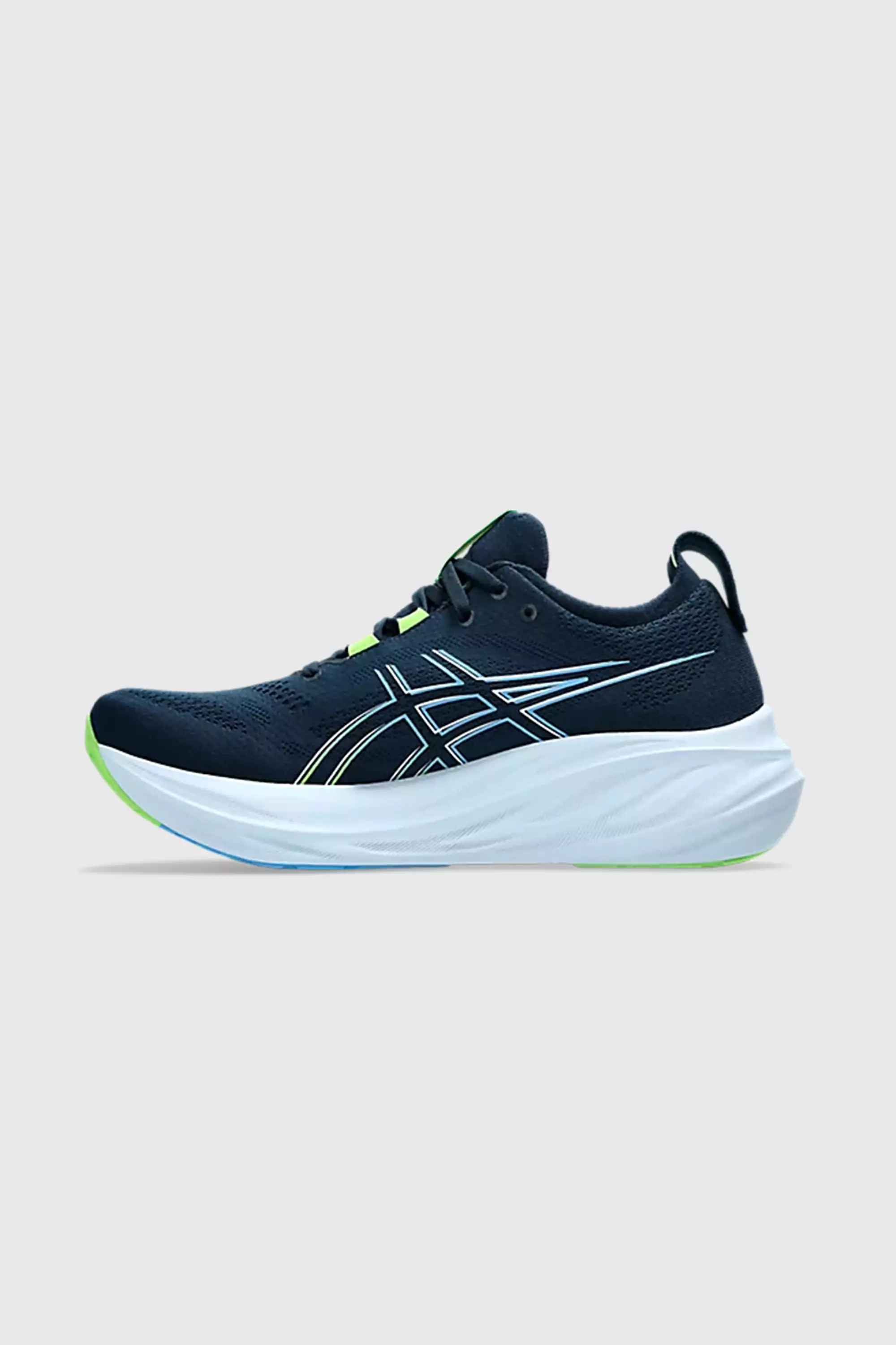 ASICS Men's Gel-Nimbus 26 Sneaker in French Blue/Electric Lime