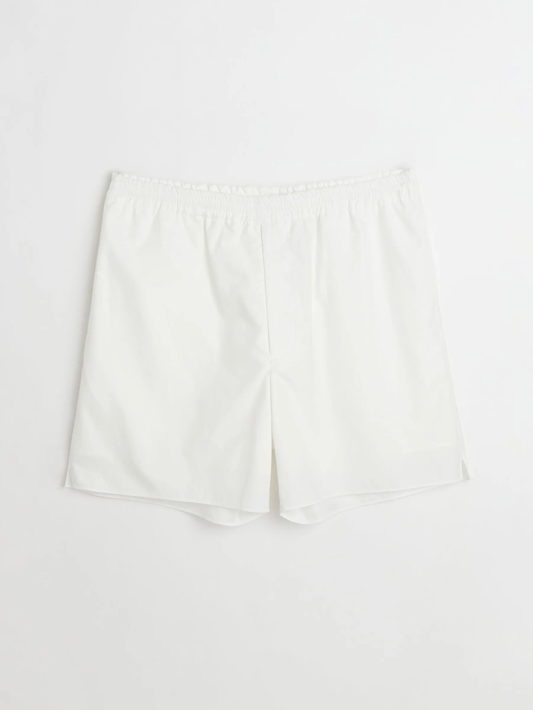 Auralee High Count Finx Ox Shorts White