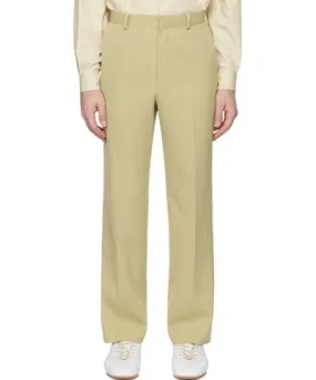 AURALEE Khaki Light Wool Max Gabardine Trousers