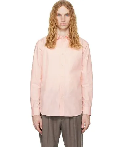 AURALEE Pink High Count Finx Ox Shirt