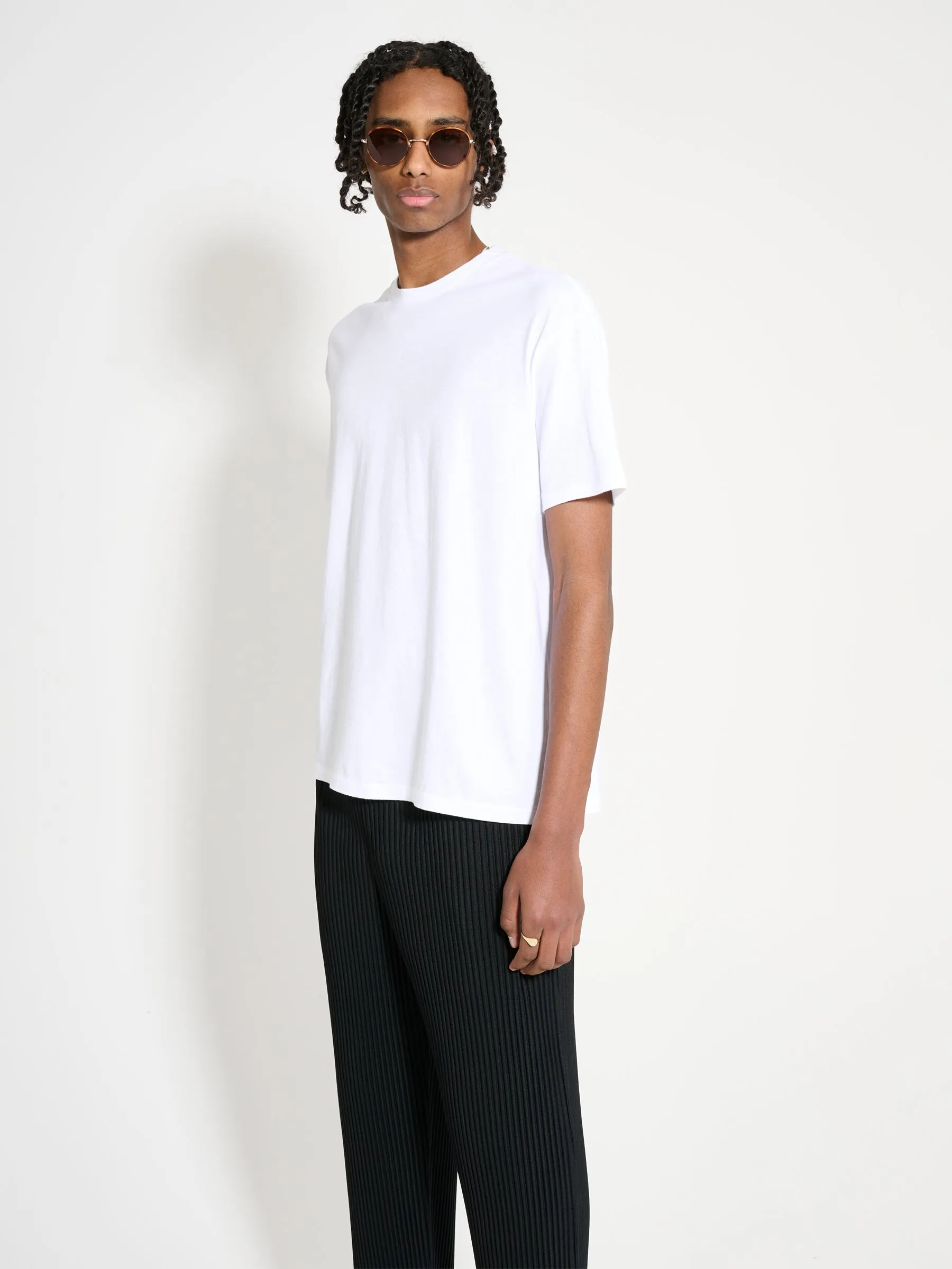 Auralee Seamless Crew Neck T-shirt White