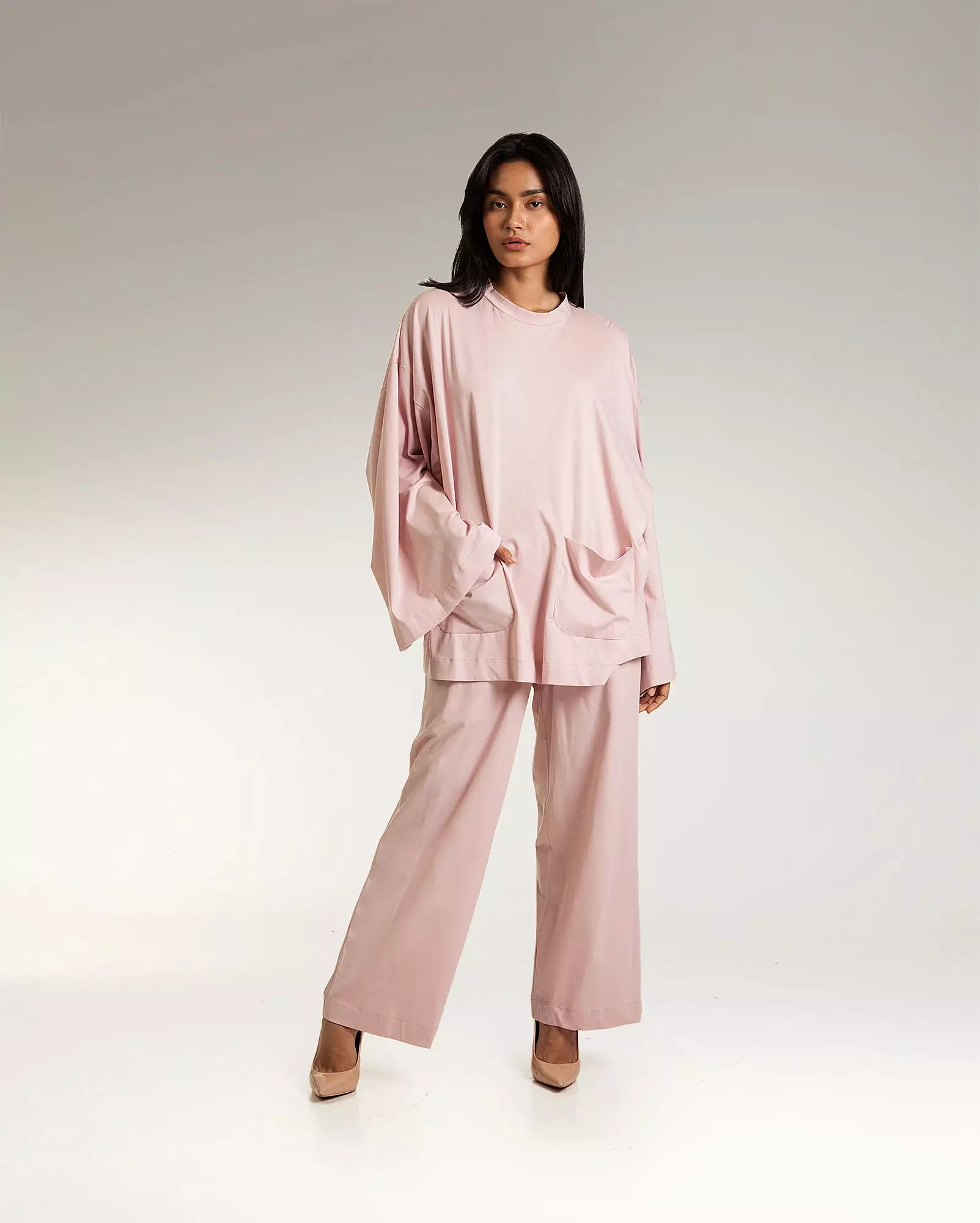 Baju Melayu Tidur (Dusty Pink Jersey)