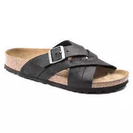 BIRKENSTOCK UNISEX Lugano Oiled Leather (Camberra Old Black - Regular Fit)