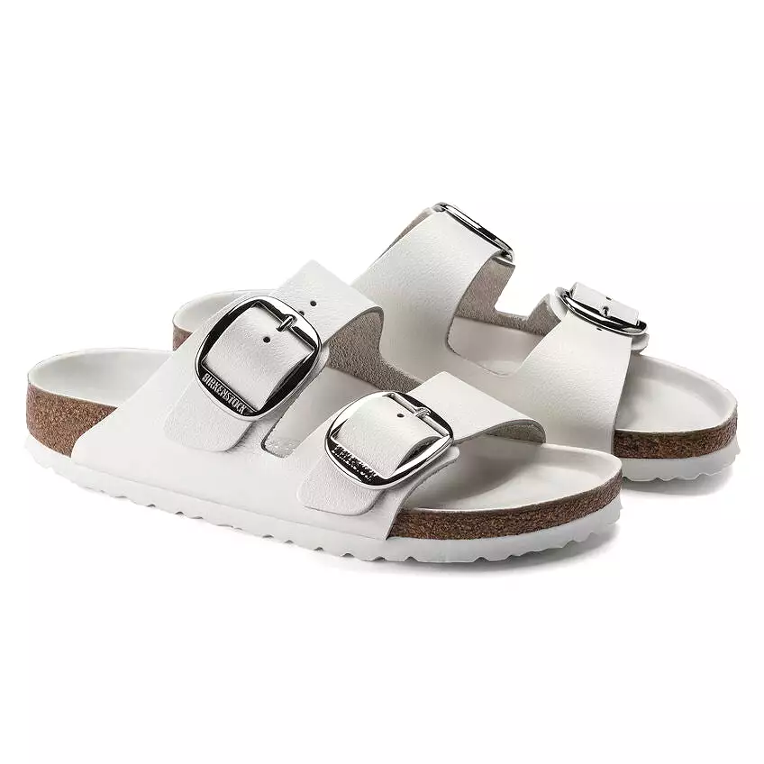 Birkenstock Women's Arizona Big Buckle Leather (White - Regular fit)