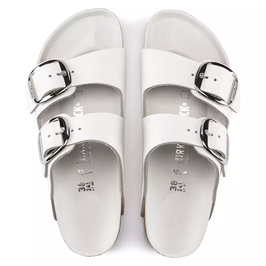 Birkenstock Women's Arizona Big Buckle Leather (White - Regular fit)