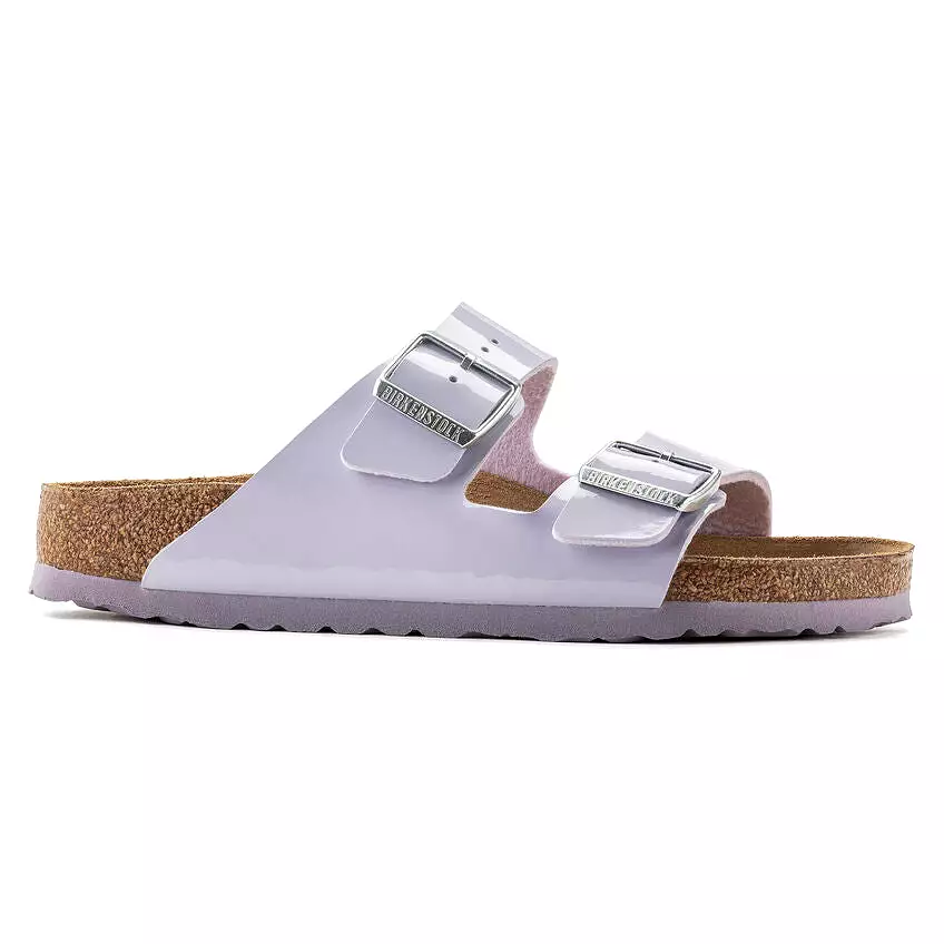 Birkenstock Women's Arizona Birko-Flor Patent (Purple Fog - Narrow Fit)