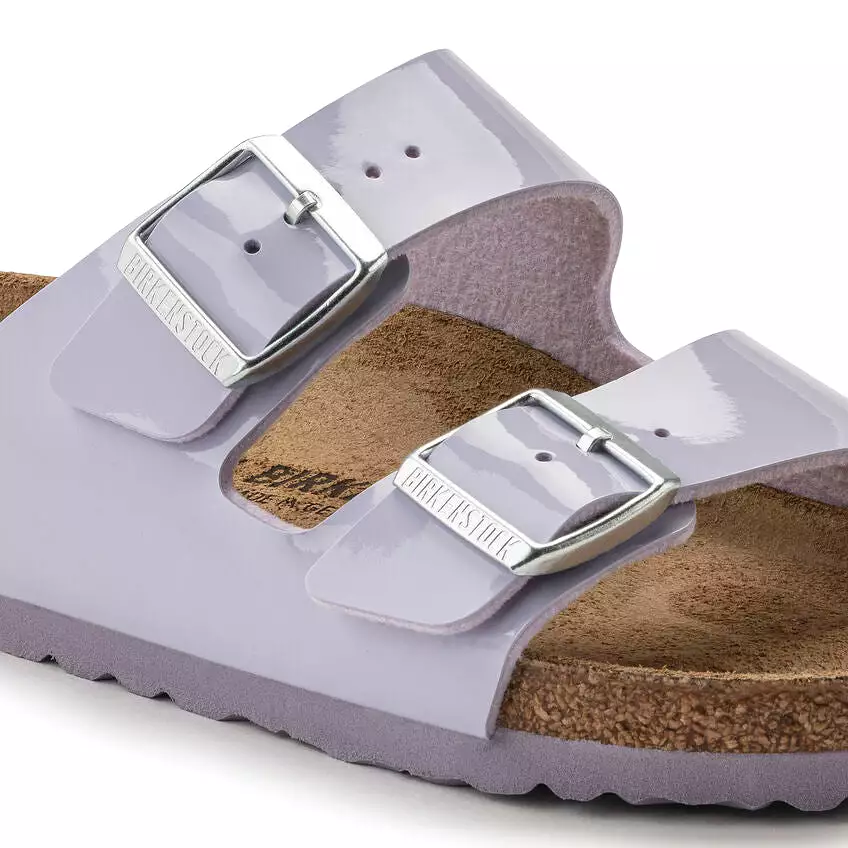 Birkenstock Women's Arizona Birko-Flor Patent (Purple Fog - Narrow Fit)