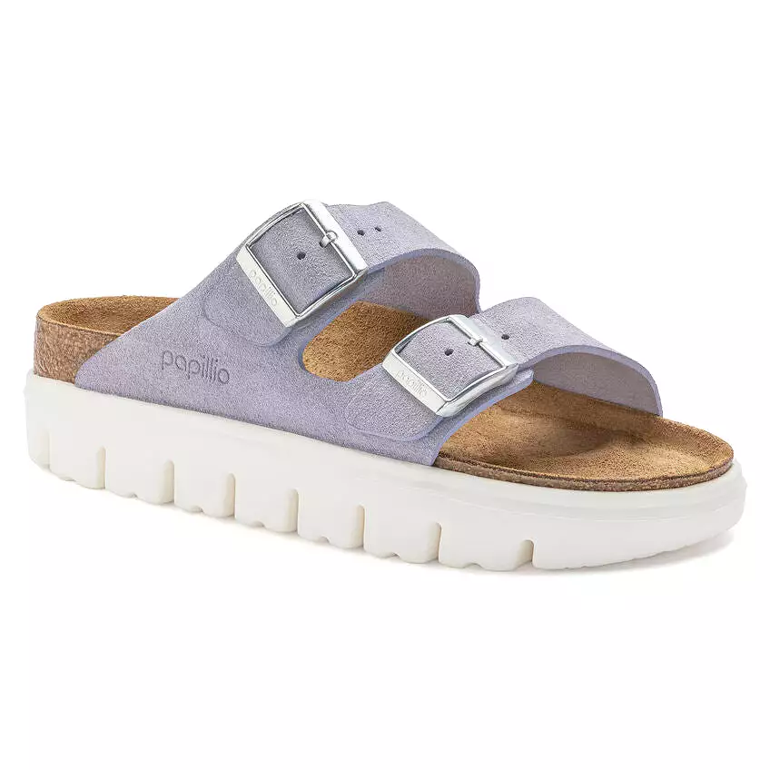 Birkenstock Women's Arizona Chunky Suede Leather (Purple Fog - Narrow Fit)