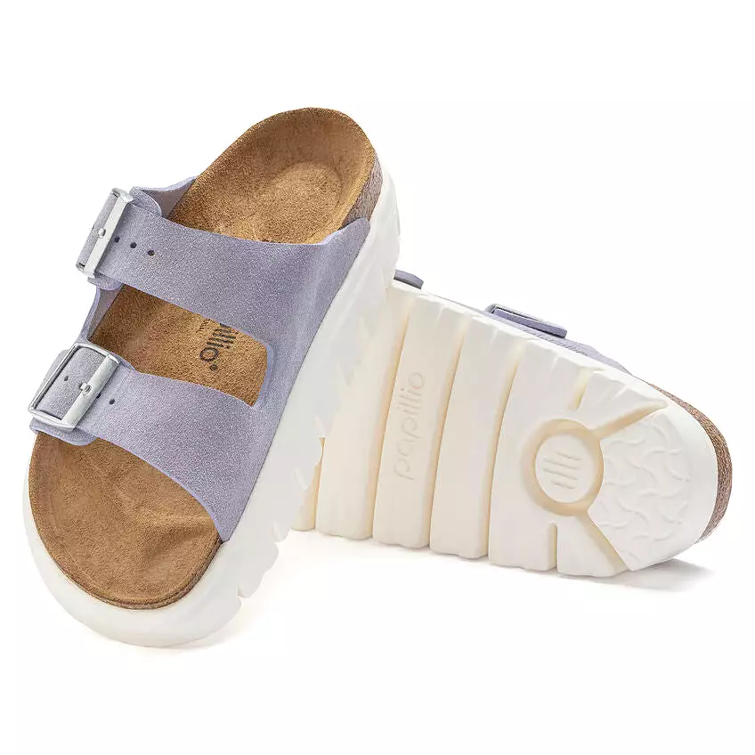 Birkenstock Women's Arizona Chunky Suede Leather (Purple Fog - Narrow Fit)