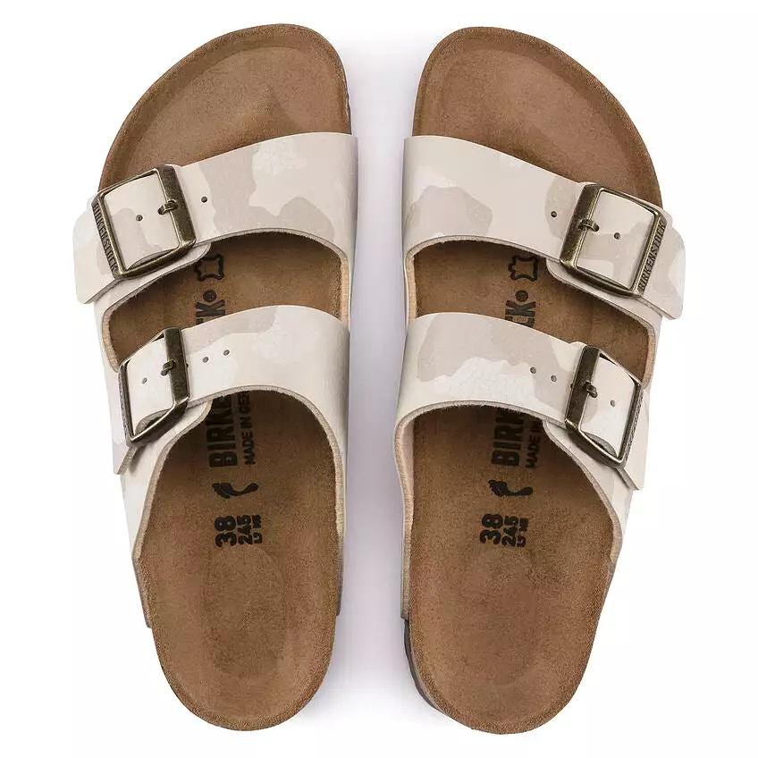 Birkenstock Women's Arizona - Desert Soil Camo Sand Birko-Flor