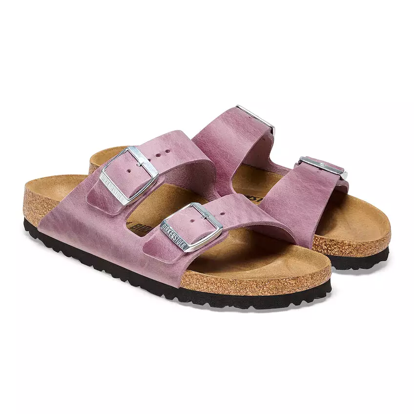 Birkenstock Women's Arizona Oiled Leather (Lavender - Regular fit)