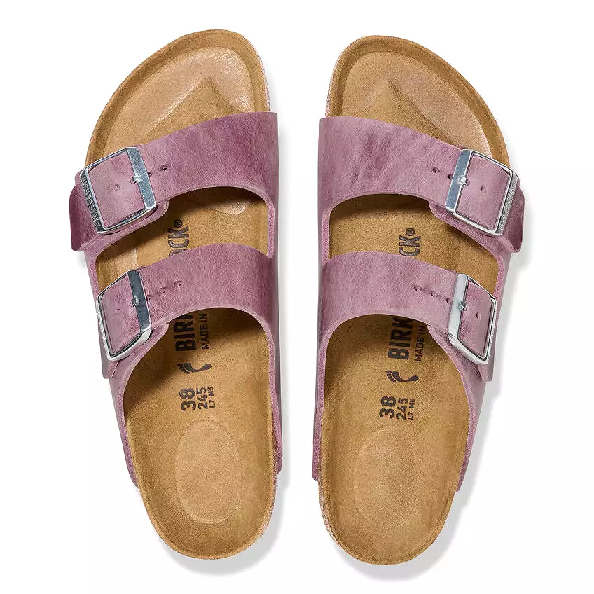 Birkenstock Women's Arizona Oiled Leather (Lavender - Regular fit)