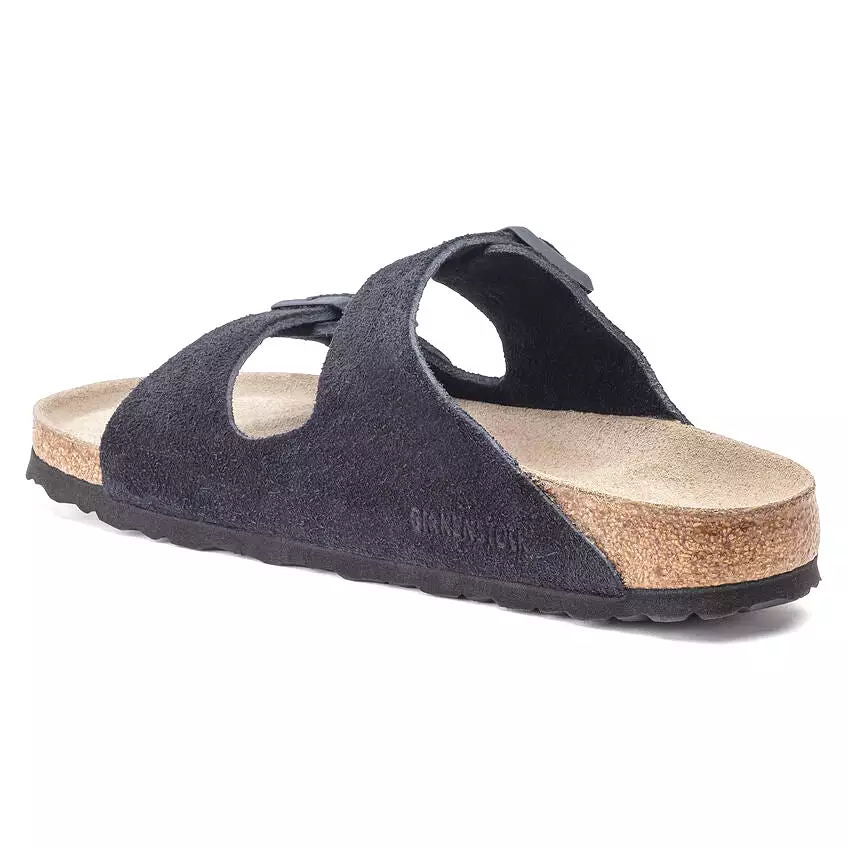 Birkenstock Women's Arizona Soft Footbed Suede Leather (Midnight Blue - Regular Fit