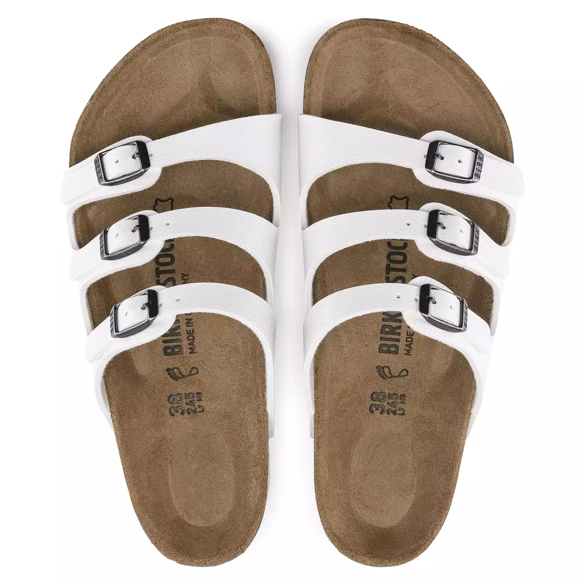 Birkenstock Women's Florida - White Birko-Flor