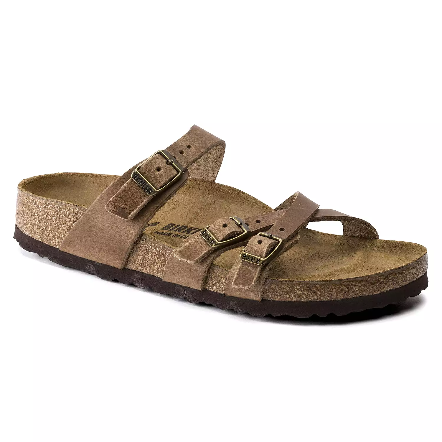 BIRKENSTOCK Women's Franca Oil Leather (Tobacco - Narrow Fit)