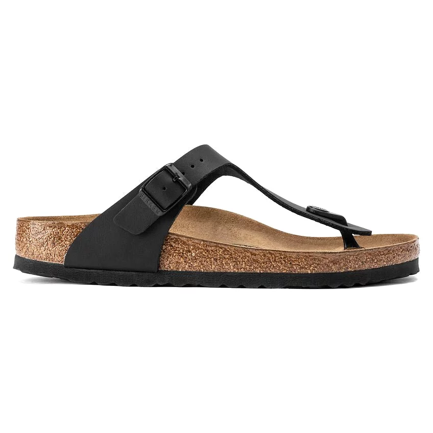 Birkenstock Women's Gizeh - Black Birko-Flor