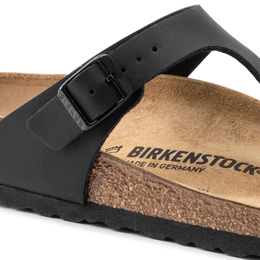 Birkenstock Women's Gizeh - Black Birko-Flor