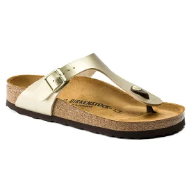 Birkenstock Women's Gizeh - Gold Birko-Flor