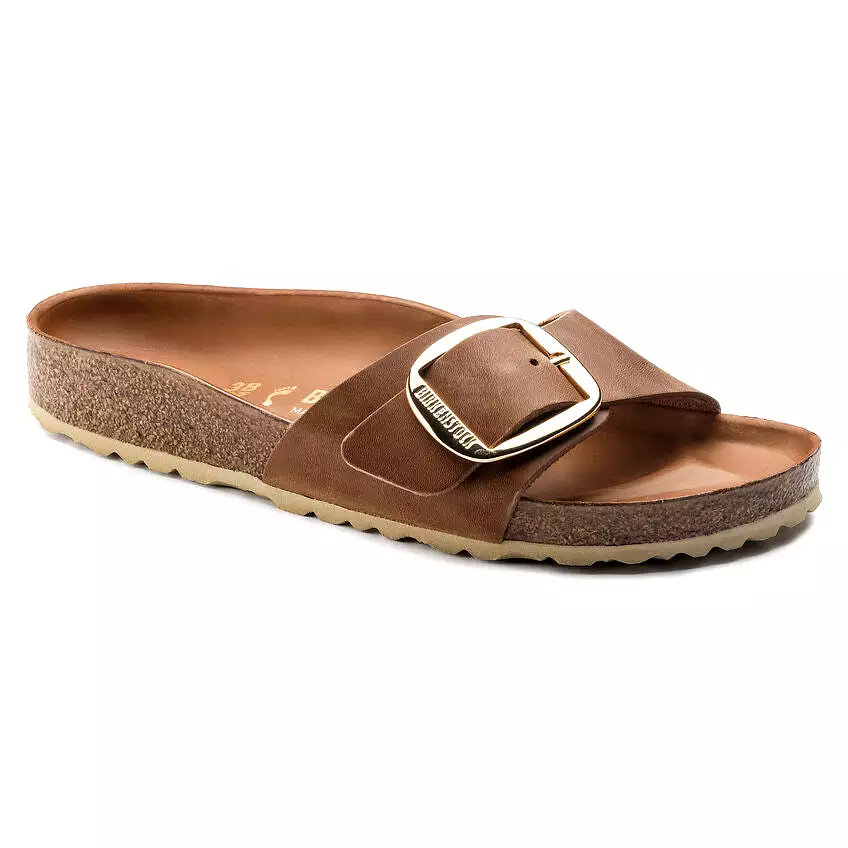 Birkenstock Women's Madrid Big Buckle Oiled Leather (Cognac)