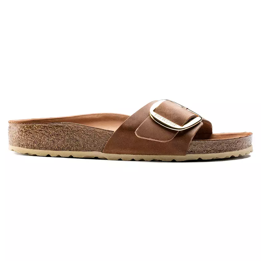 Birkenstock Women's Madrid Big Buckle Oiled Leather (Cognac)