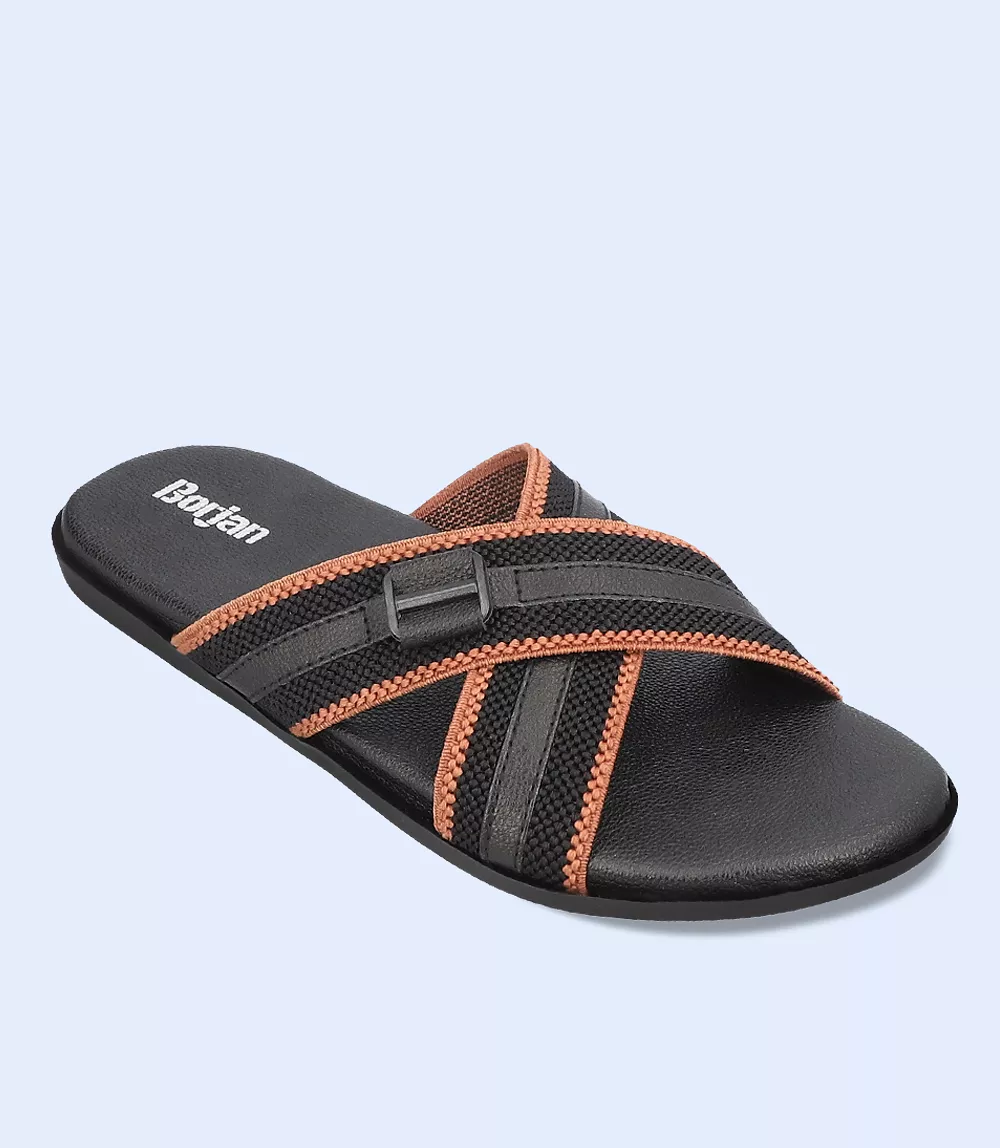 BM4609-BLACK-Men Slipper