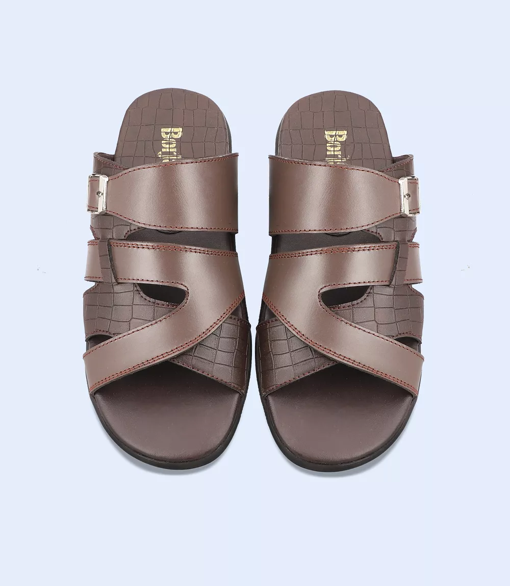 BM4644-CHOCO-Men Slipper