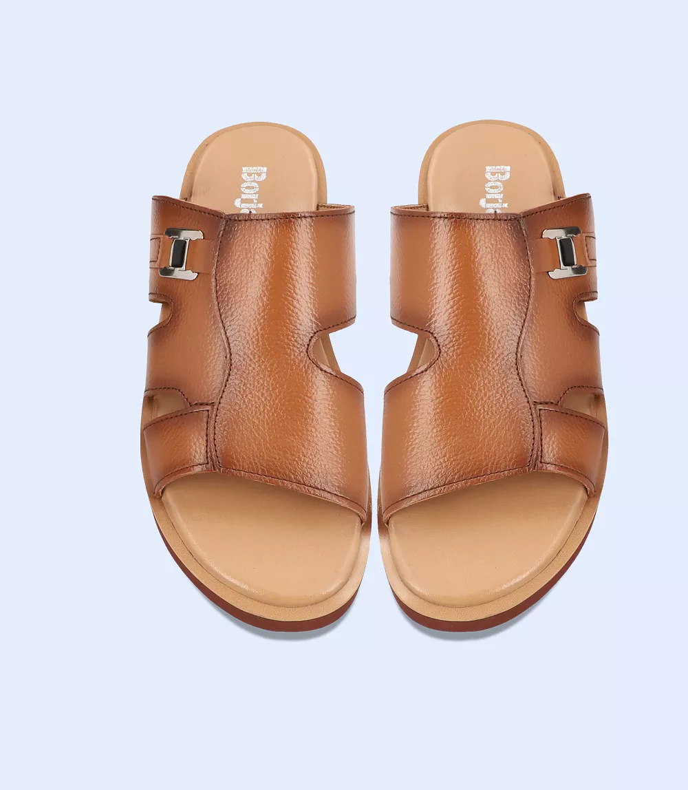 BM4777-TAN-Men Slipper