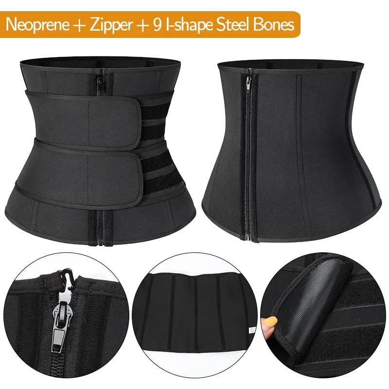 Boned Latex Waist Trainer Corsets for Women Weight Loss