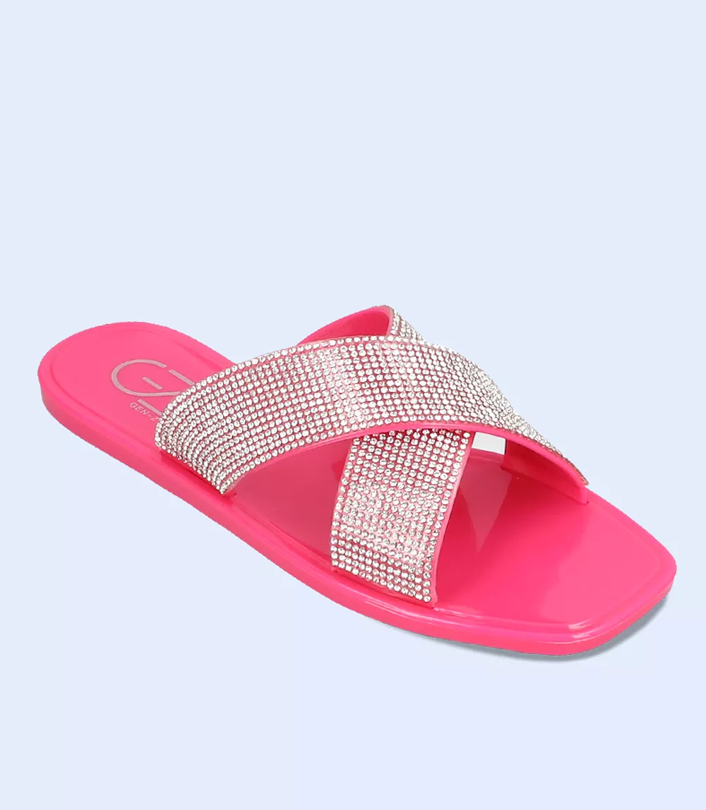 BW7104-FUSCHIA-Women Casual Slipper