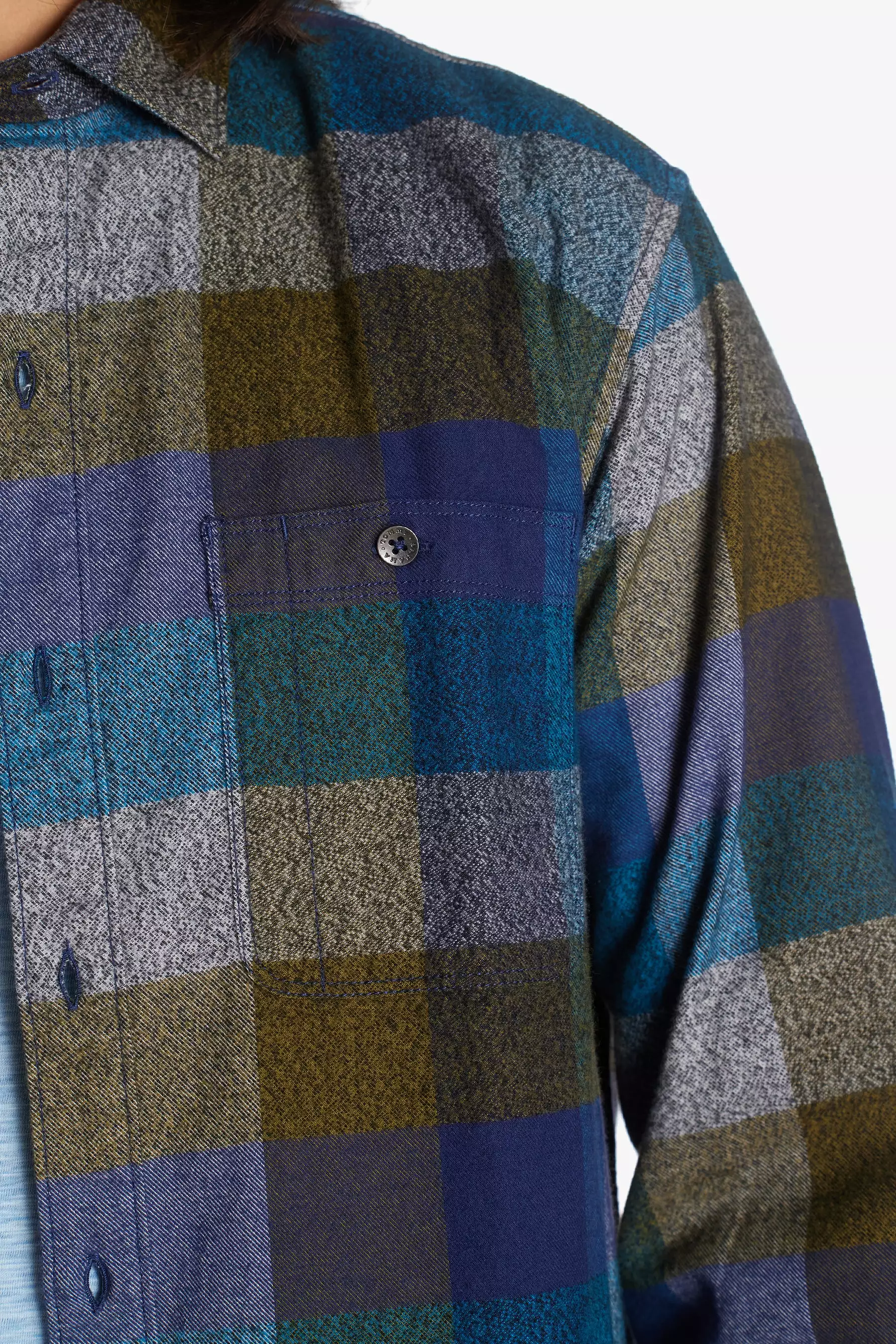 Canyon Beach Bonfire Check Flannel Shirt