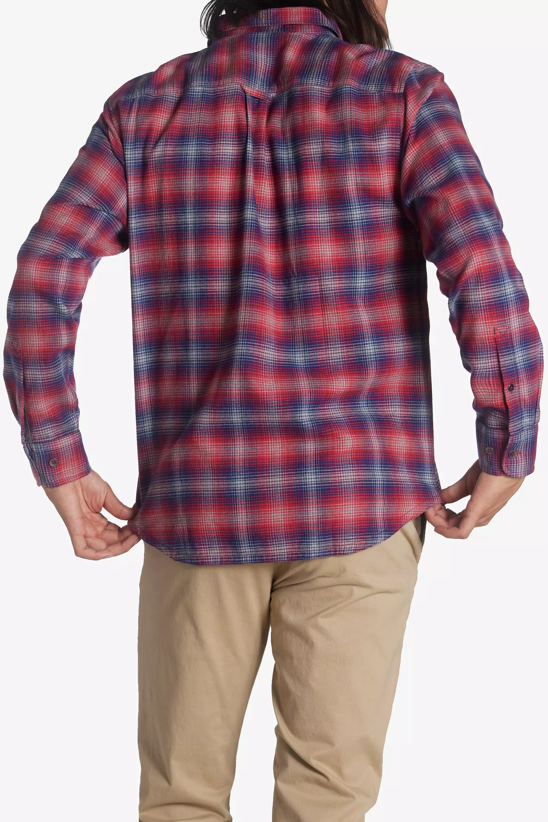 Canyon Beach Shadow Check Flannel Shirt