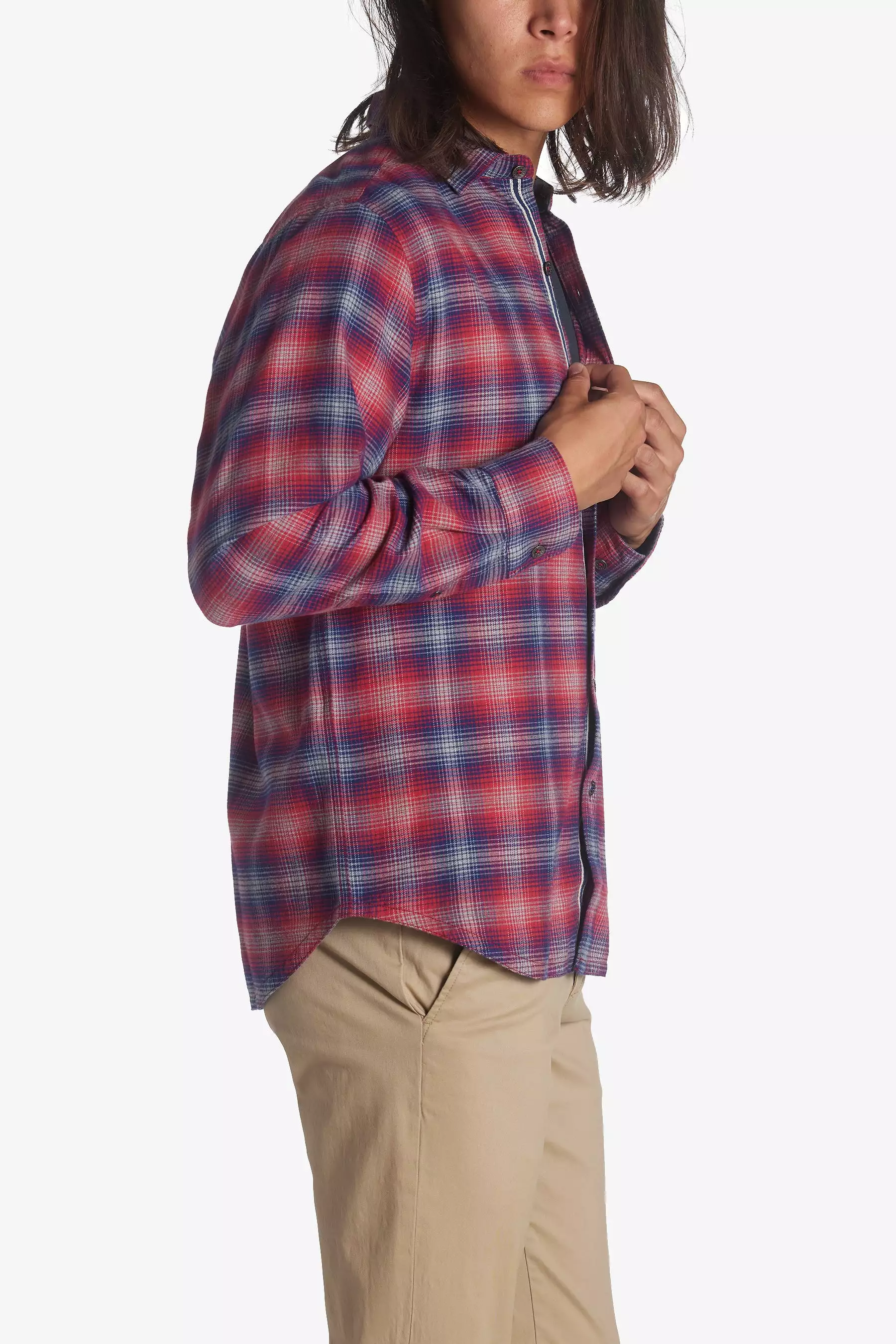 Canyon Beach Shadow Check Flannel Shirt