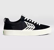 CATIBA PRO Low master-piece Black Cordura and Suede Ivory Logo Sneaker Men