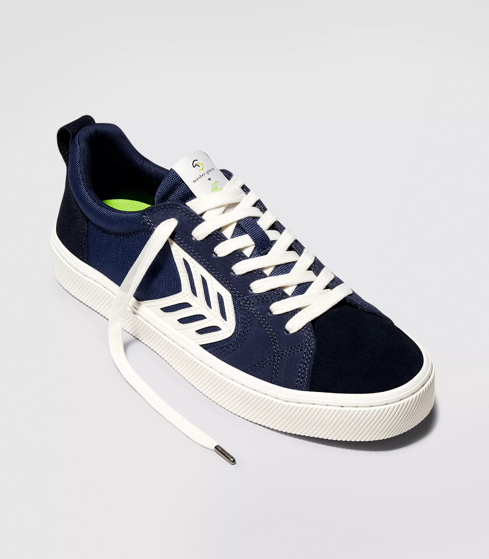 CATIBA PRO Low master-piece Navy Cordura Black Suede Ivory Logo Sneaker Men