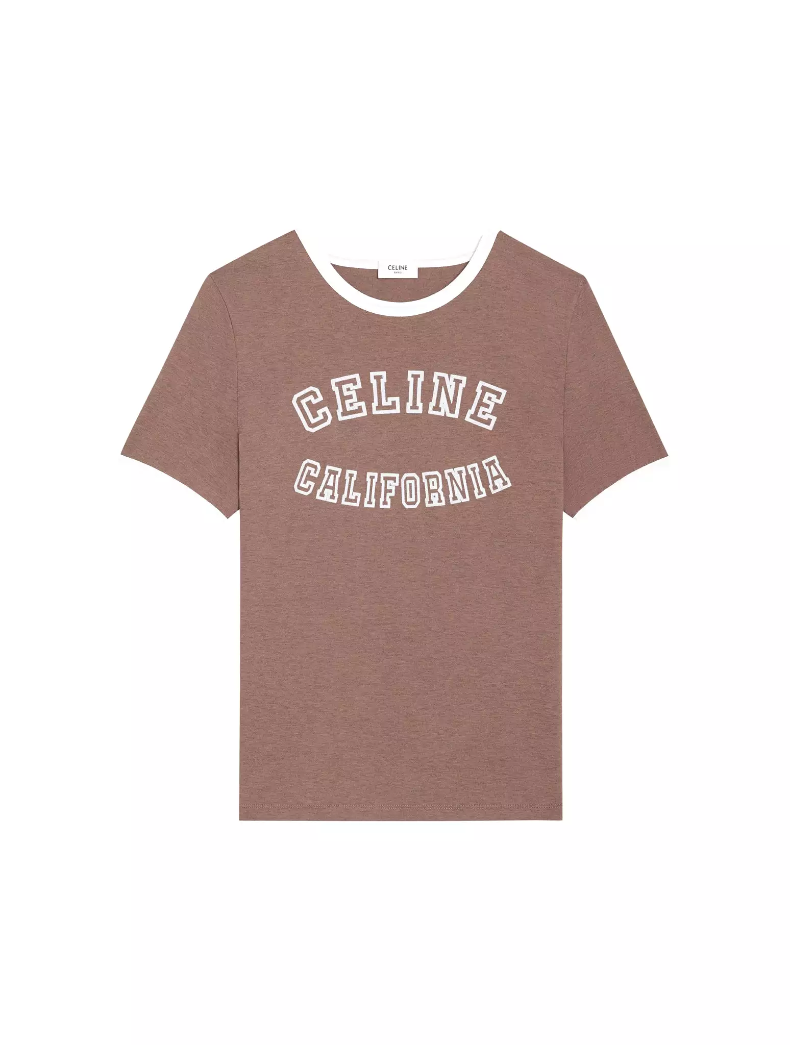 CELINE CALIFORNIA 70`S STYLE T-SHIRT IN COTTON JERSEY