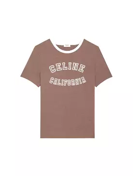 CELINE CALIFORNIA 70`S STYLE T-SHIRT IN COTTON JERSEY