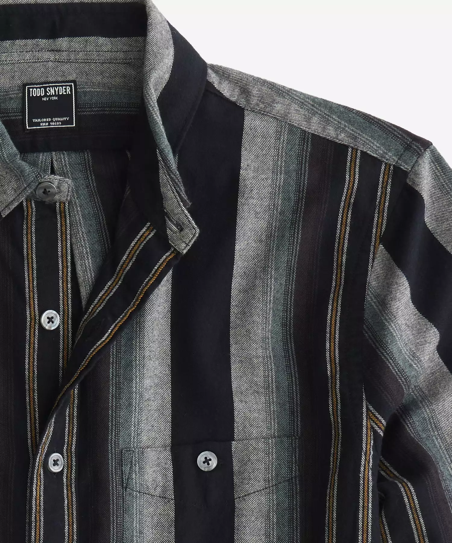 Charcoal Stripe Flannel Shirt