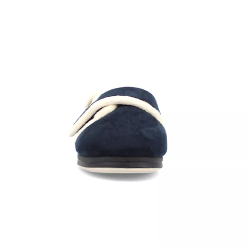 Charlotte Extra Wide Fit Women's Lined Velour Slipper