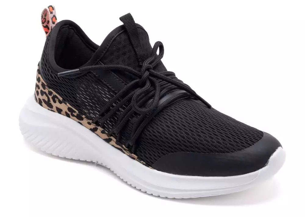 'Corky's' Women's Soft Serve Sneaker - Leopard