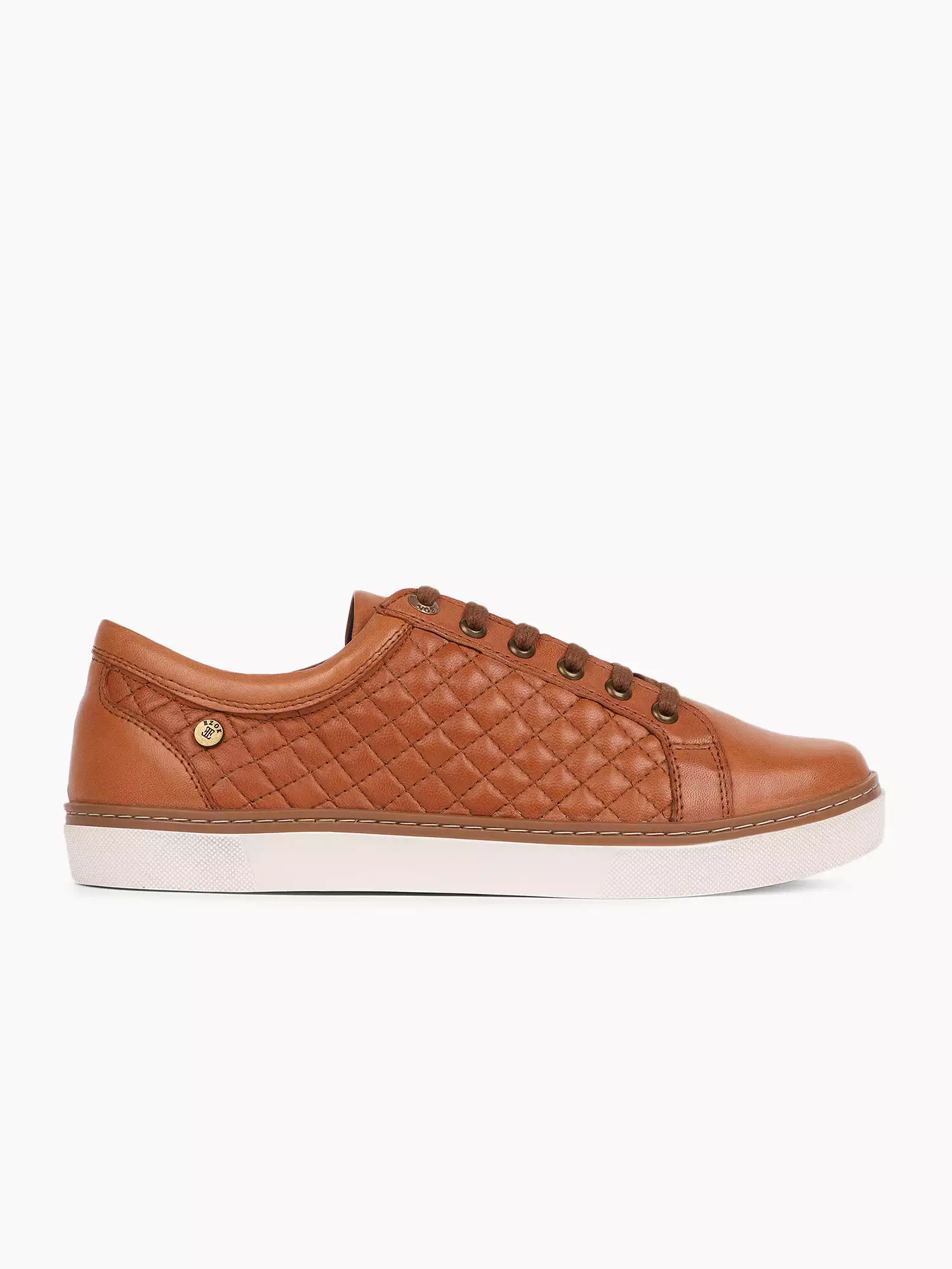 Ezok Men Casual Leather Sneaker ( Tan )